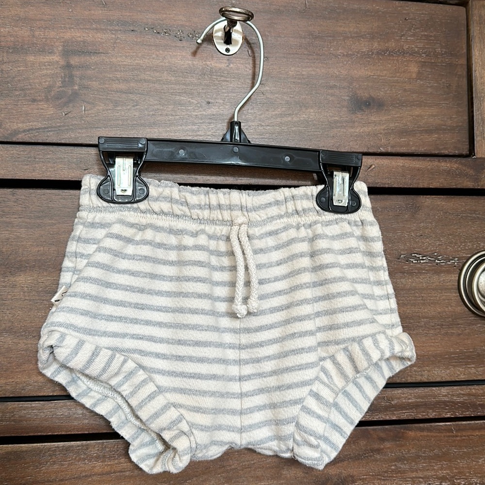 Childhoods Clothing Shorties in Pebble Stripe, size 2T.